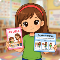 Tarjetas de Apoyo y Calma - Niña